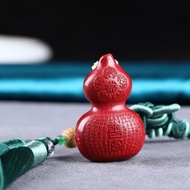 天然原礦硃砂精品紫金砂心經葫蘆 福祿車掛 精品含砂量高達95以上