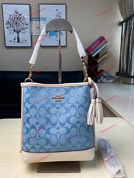 Coach CA583Mollie系列CA583小號水桶包 手提單肩斜跨包，配兩條肩帶，可手提可斜挎。尺寸：222010cm。
