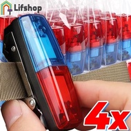 Red Blue LED Shoulder Light with Clip Design, Adjustable Warning Modes for Patrol Security, High Vis