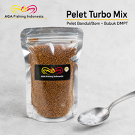 AGA Fishing Umpan Bandul Boman PELET TURBO Mix Bubuk DMPT Pelet Amis Wangi 100gr