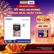 Combo of 3 Lots of Premium Paseo Tissue Paper, Soft and Smooth (250 Sheets of 2 Layers) - Suitable f