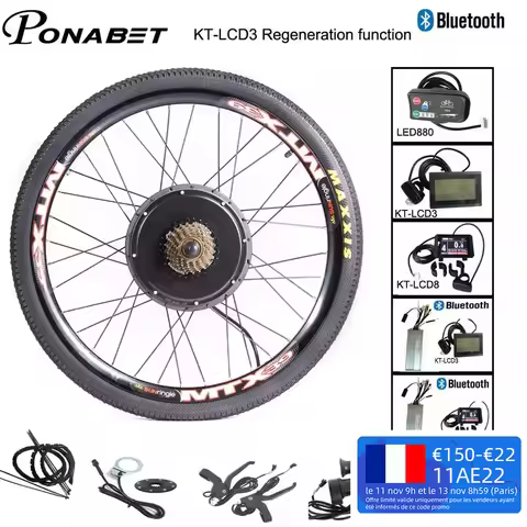 Ebike Conversion Motor Rear Wheel Kit 24 26 27.5 28 29 Inch 700C For Electric Bicycle Conversion Kit