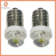 Pinkcat 3/4.5/6V 0.5W Torch Bulb 6000K White LED E10 Socket Replacement Bulb for Torch Torch LED Bul