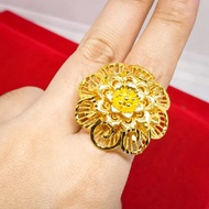 Cincin Bunga Kendari terbaru cantik Perhiasan Dubai Lapis Emas 24K Gold Fashion Xuping