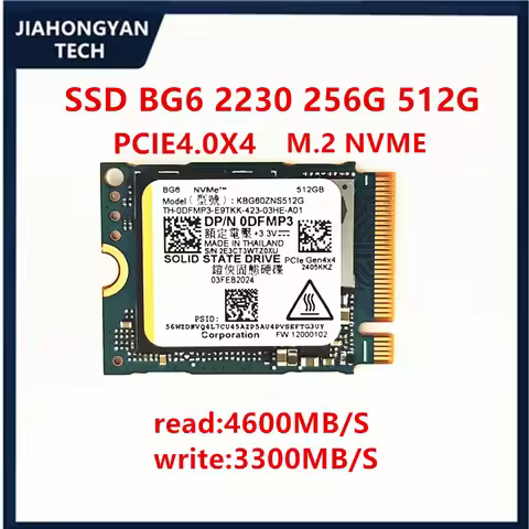 Original For KIOXIA BG4 128G BG6 2230 256G 512G 1T PCIE4.0 M.2 NVME Solid State Drive Laptop Support
