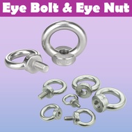Stainless Eye Bolt and Eye Nut M6-M10 Grade 304