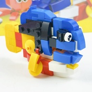 12Marine animal building blocks cute children's toys oct海洋动物积木可爱儿童玩具章鱼小丑鱼合体益智拼装模型活动礼品02.26