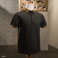 Áo Polo Nam NATO® "Dylen - 280Gsm" Sợi Dày Mastro/Deluxe Áo Thun Có Cổ Trơn Đẹp Đen Cao Cấp Vải Cott