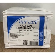 Nur Care Gauze Swab 10cm x 10cm 8 Ply 100s