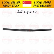 Litepro Carbon Fiber Handlebar Straight Bar S Bar 25.4x580m Folding Bike Accessories Bicycle Bike