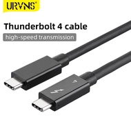 URVNS Thunderbolt 4 Cable, Supports 8K Display / 40Gbps Data Transfer / 100W Charging USB C to USB C Cable, for Type-C MacBooks, iPad Pro, Hub, Docking, and More