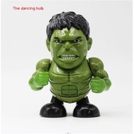 Ready Stock// Hulk Dancing Iron Man Robot Toy, Marvel Series Light Music Electric Children Gift