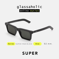 [รุ่นฮิตพิเศษ] แว่นกันแดด SUPER by RETROSUPERFUTURE รุ่น SUPER 1968 BLACK ทรงเหลี่ยมแฟชั่น แนวศิลปิน