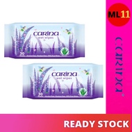 CARINA Wet Wipes (30's x 2 Packs) / Wet Tissue / Wet Wipes / 99% Pure Water / Alcohol Free / Aloe Ve