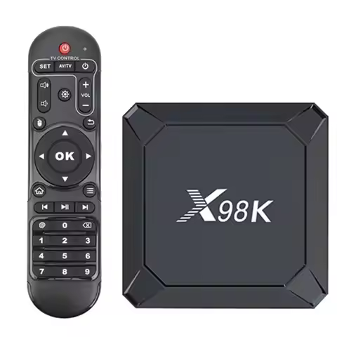 X98K TV Box Wifi6 Bluetooth Set-Top Box BT5.0 AV1 Wifi6 2.4G&5G Wifi 4K HD Smart Media Player Set To