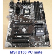 Msi B150 PC Mate 1151 Motherboard ram ddr4 Original Old Goods