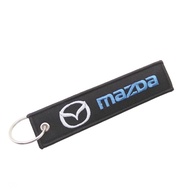 MAZDA Car Logo Keytag Keychain Keyring - JDM Style Accessories for Keys, ID Cards, and Badges - Fits
