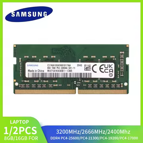Samsung DDR4 8GB 3200MHz 16GB 2666Mhz 2400MHz 4GB 2133MHz RAM SODIMM Laptop Memory PC4 2133P 2400T 2
