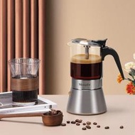 nn0i摩卡壺雙閥煮咖啡意式手衝咖啡壺不鏽鋼電煮萃取壺