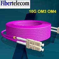 10G OM3 OM4 LC UPC-LC UPC Multimode Duplex 2.0mm Fiber Patch Cable LC Fiber Optic Patch Cord Optical