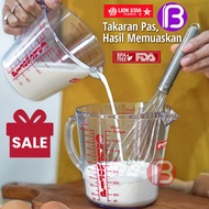 【BOSS & Bos's】Lion Star Measuring Cup GL-13 (600ml/600cc) / GL-16 (1000ml/1000cc/1L) BPA-Free Plasti
