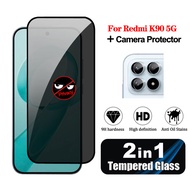 2 in 1 For Redmi K90 HD 9H Privacy Tempered Glass For Xiaomi Redmi K90 Pro Max K80 K70 K60 Ultra Pro