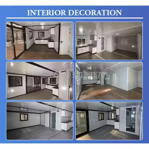 Prefab Modular Villa Folding Container House Shop 2 3 Bedrooms Prefabricated Tiny House Expandable C