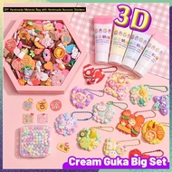 Goo Card Sticker Goo Plate Cream Gel DIY Hand Account Sticker Fire Paint Set Children's Girls Toy Sticker Storage Box