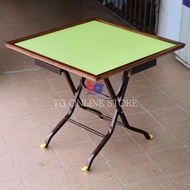 3V Mahjong Table With Drawer / Wooden-Edge Foldable Foldable mahjong table / Meja Judi