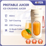 [KITCA] 450ML Portable  Electric Juicer | 12 Blades | Wireless Travel Blender Cup | USB Charging |  