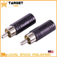 RCA Male Plug to 3.5mm Female Jack Audio Adapter RCA Plug 3.5mm Jack Connector Nickel Plated Audio R