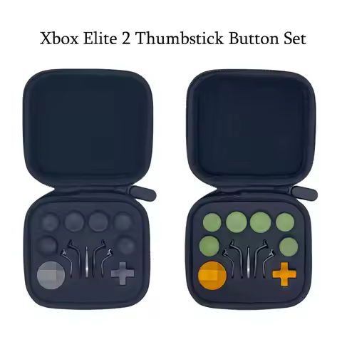 Thumb Grips Analog Stick Button Kit For Xbox Elite 2 Gamepad Replacement Metal D-Pad Paddle Set For 