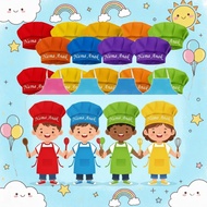 Custom name children's apron, custom name children's chef's hat, custom name children's apron and ch
