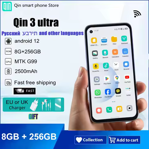 Qin 3 Ultra Google Version Play Store Global Android 12 MTK G99 5.02 Inch 8GB 256GB Multilingual Min