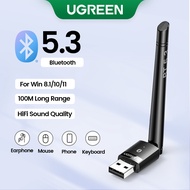 UGREEN Bluetooth 5.3 Adapter for PC Long Range 100M USB Bluetooth Dongle, Wireless Bluetooth Transmi