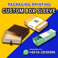 Customized Packaging box sleeve printing for any box size / box Thank you sleeve printing