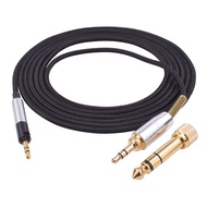 Replacement Extension Audio Cable 3.5mm Male and 6.35mm adapter to 2.5mm Male Cord Compatible with S