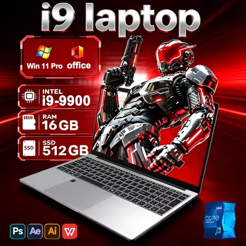 15.6' Gaming Laptop Windows 11 Pro Intel Core I9-9900 16GB RAM 1TB SSD Office Gamer Study Notebook C