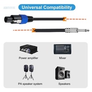 【3C】 Speakon Male Connector to 6 35mm 1 4 Male Cable Speaker Conversion Adapter