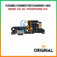 FLEXIBLE CONNECTOR CHARGER XIAOMI REDMI 14C 4G / POCOPHONE C75 + MIC