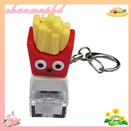 CHANMVPHD Hamburger Fidget Keychain, French Fries Ice cream Pass The Time Finger Keyboard Cap, Relax