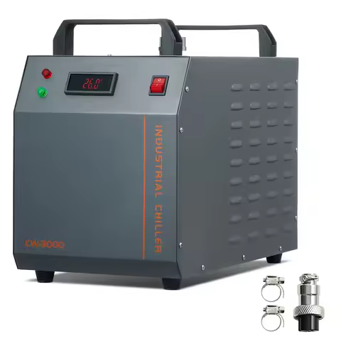 SucceBuy Industrial Water Chiller Air-Cooled 12L Water Tank Capacity CW-3000 80W / CW-3000(Pro) 150W