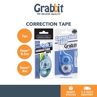 GRABBIT Pemadam Pen Correction Tape 5mm Office Student Stationery