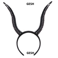 GESH Antelope Horn Headpiece, Black Devil Queen Devil Horn Headpiece,  Witch Headdress Demon Sheep H