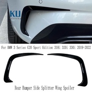 Car Rear Bumper Side Splitter Wing Spoiler for     3 Series G20 Sport Edition 318i 320i 330i 2019-20