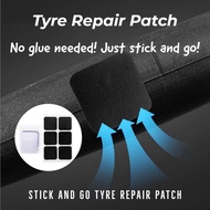 Stick and Go Tyre Repair Patch No Glue Chip Bicycle Mountain Bike Road Bikes Tool Tyre Repair Kit