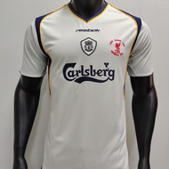 Reebok 01-02 Season Liverpool Away Retro Football Jersey Short Sleeve Custom Sports Leisure Champion