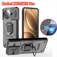 Shockproof Armor Hard Casing For Redmi K80 Pro 5G 2024 Phone Case Slide Camera Lens Protection Ring 