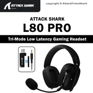 ATTACK SHARK L80PRO Wireless Gaming Headset Tri-Mode Dual Mic 40mm Low Latency 203g