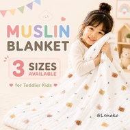 6-Layer Muslin Cotton Blanket Toddler Kids Preschool Childcare Aircon Blanket